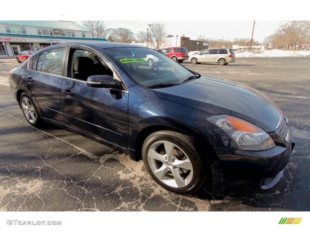 2008 Altima 3.5 SE - Majestic Blue Metallic / Charcoal photo #8