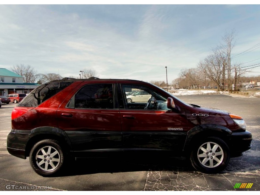 2002 Rendezvous CXL AWD - Medium Red / Dark Gray photo #9
