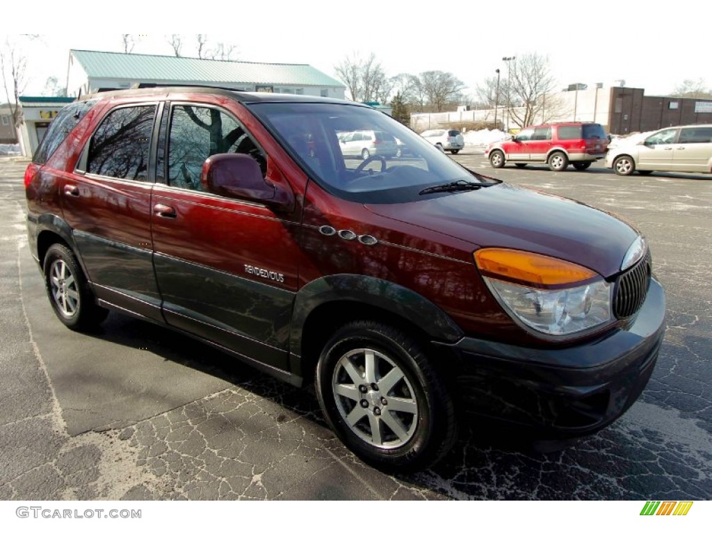 2002 Rendezvous CXL AWD - Medium Red / Dark Gray photo #10