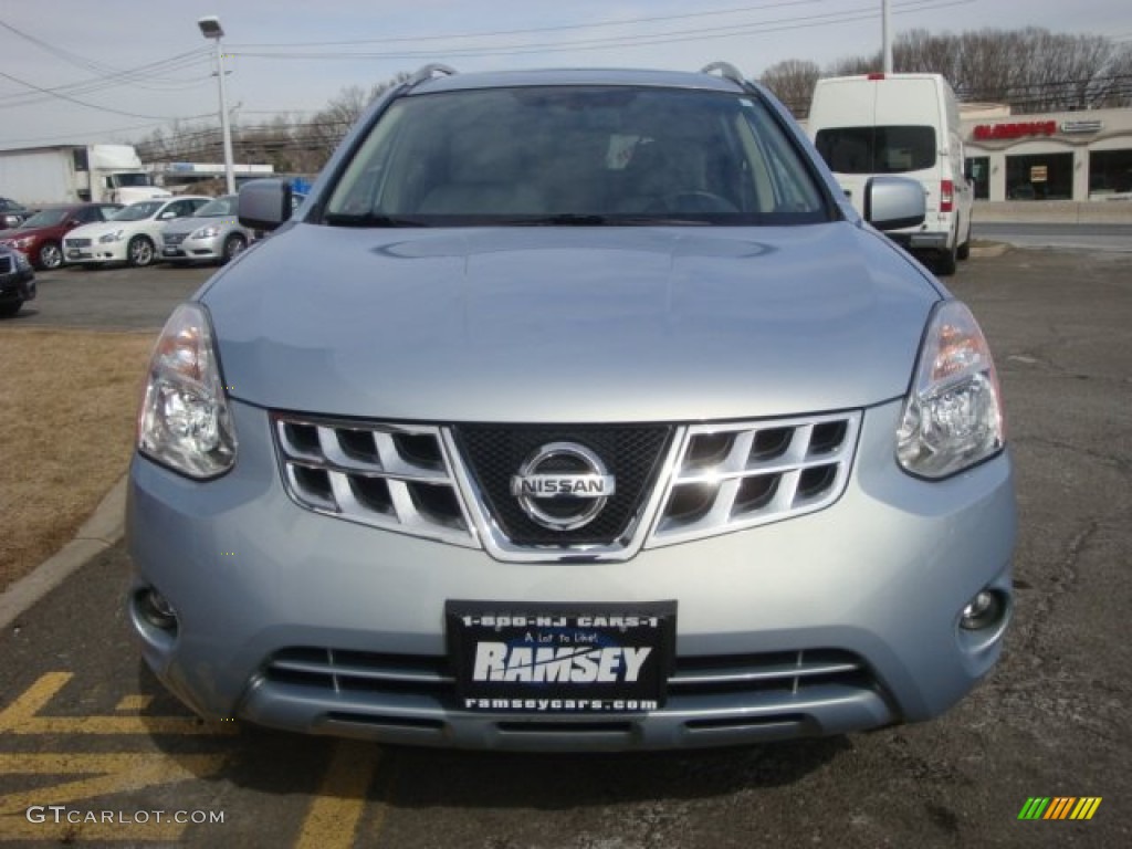 2011 Rogue SV AWD - Frosted Steel Metallic / Gray photo #2