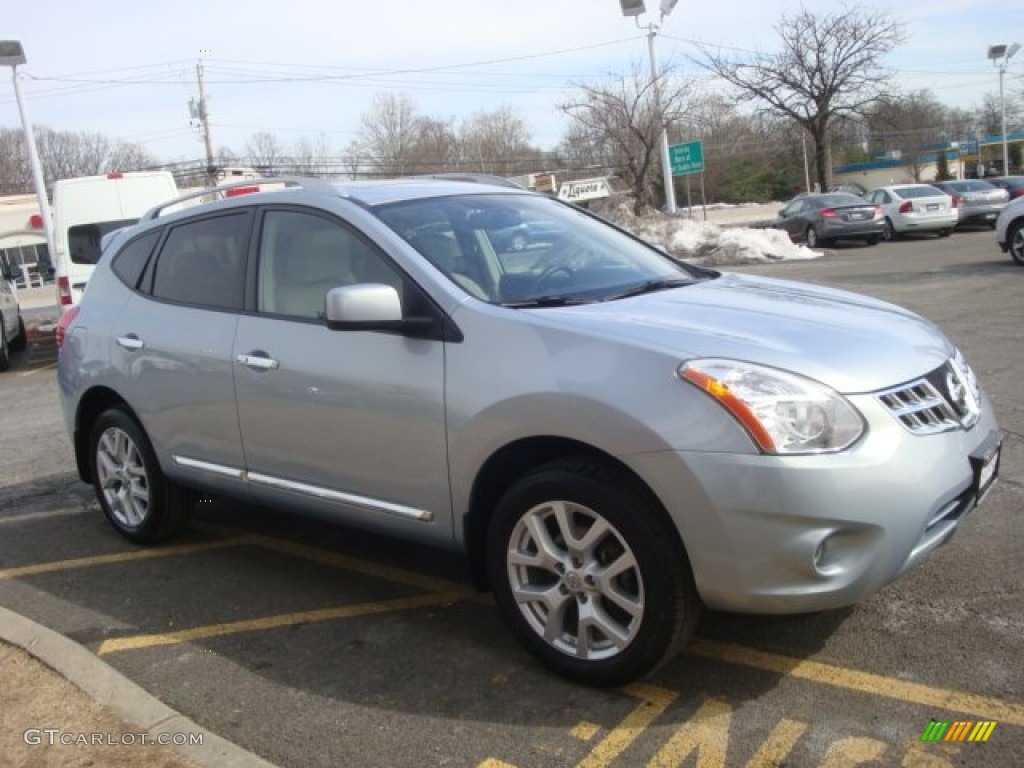 2011 Rogue SV AWD - Frosted Steel Metallic / Gray photo #3