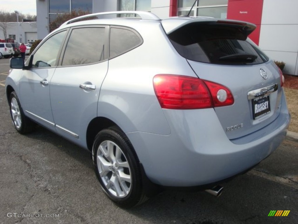 2011 Rogue SV AWD - Frosted Steel Metallic / Gray photo #8