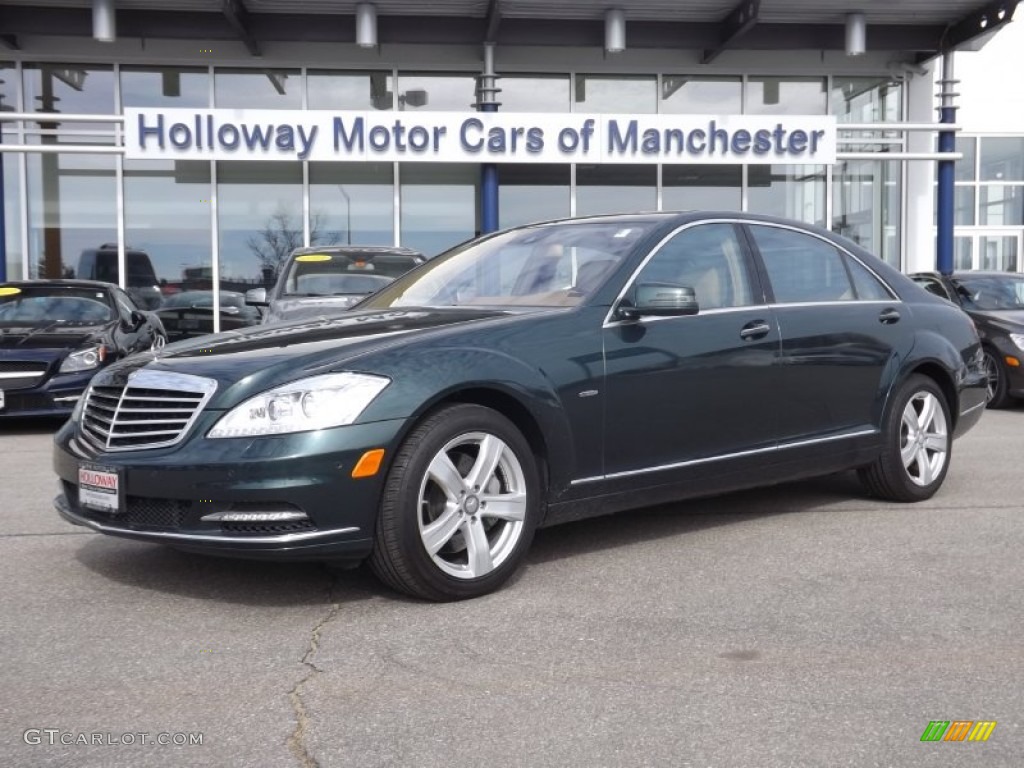 2012 S 550 4Matic Sedan - Jade Green Metallic / Cashmere/Savanna photo #1