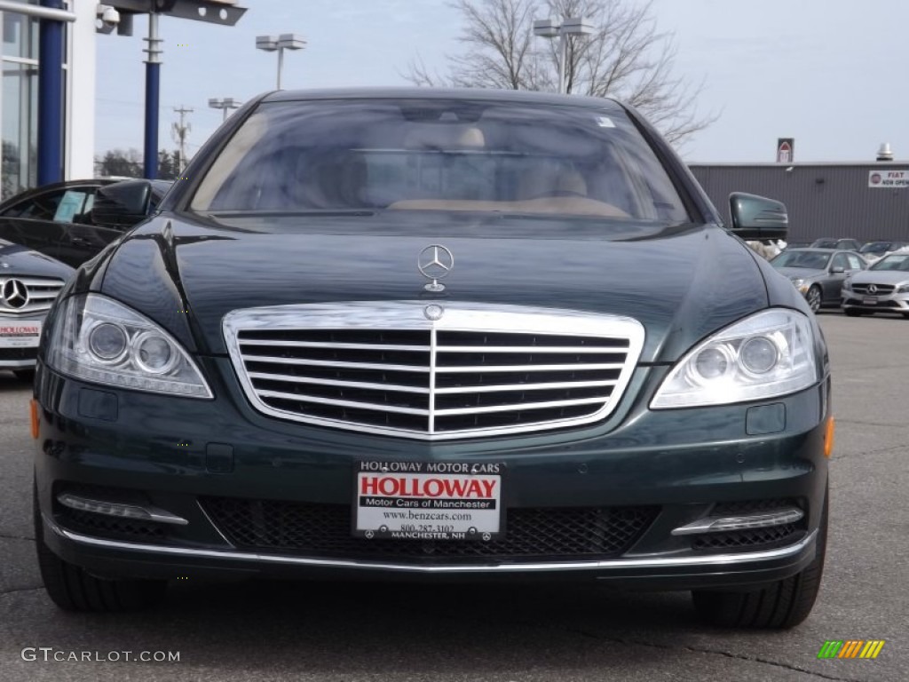 2012 S 550 4Matic Sedan - Jade Green Metallic / Cashmere/Savanna photo #2