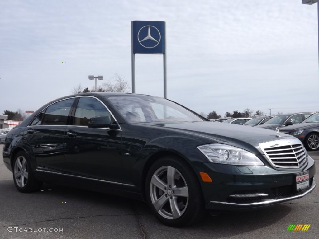 2012 S 550 4Matic Sedan - Jade Green Metallic / Cashmere/Savanna photo #3
