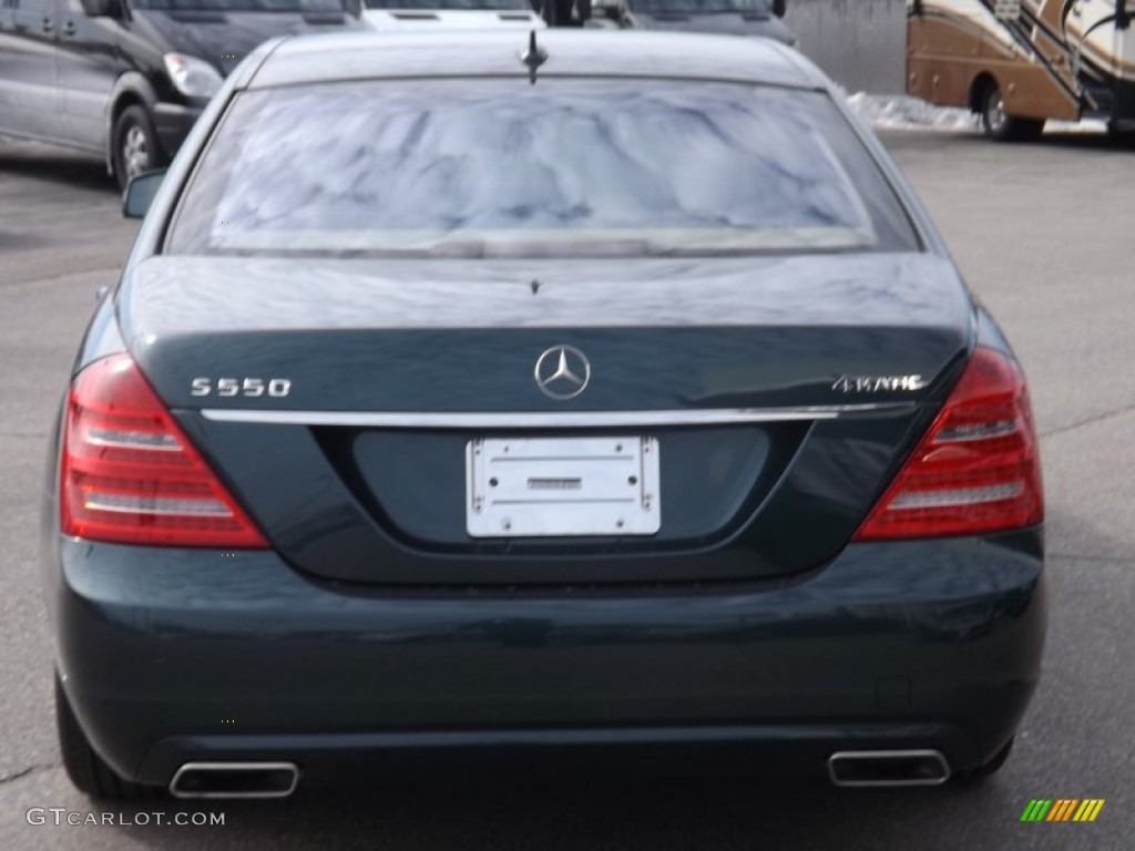 2012 S 550 4Matic Sedan - Jade Green Metallic / Cashmere/Savanna photo #4