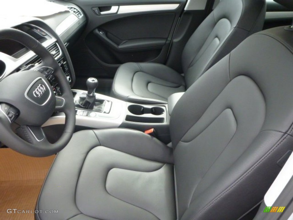 Black Interior 2014 Audi A4 2.0T quattro Sedan Photo #91076195