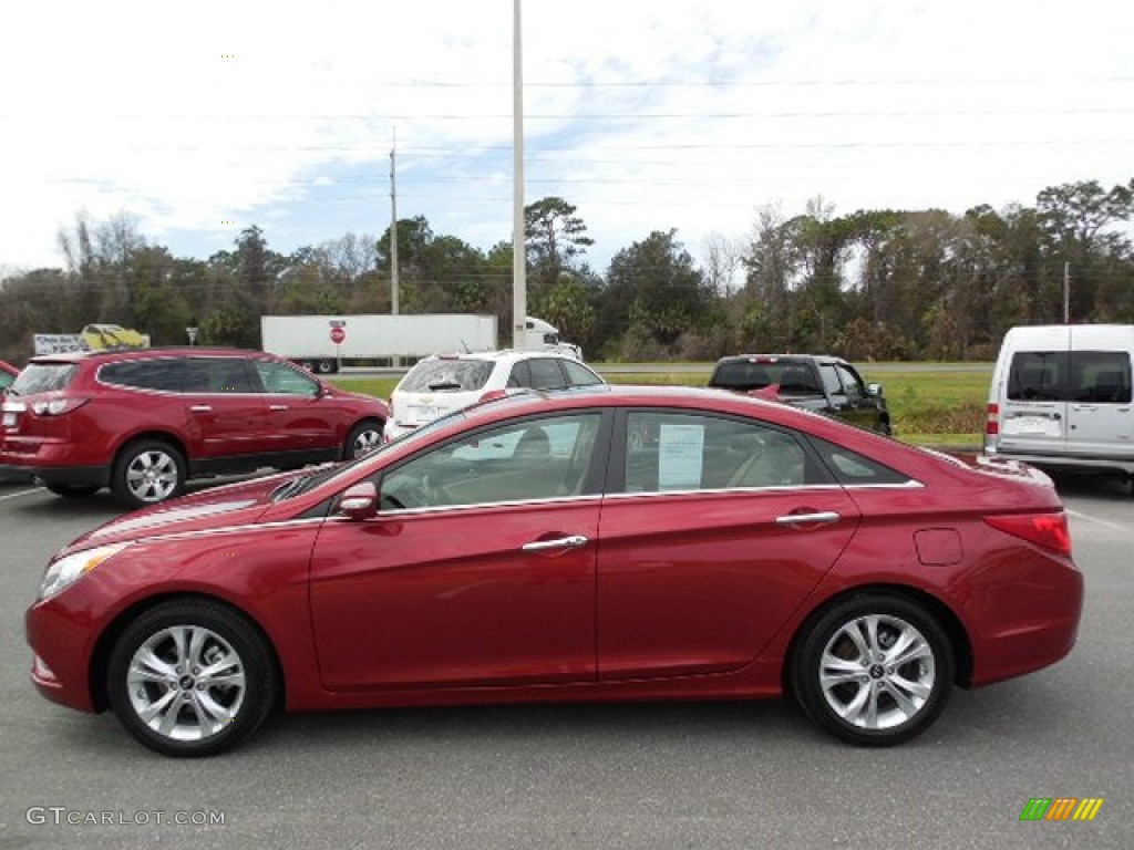 2011 Sonata Limited - Venetian Red / Camel photo #2
