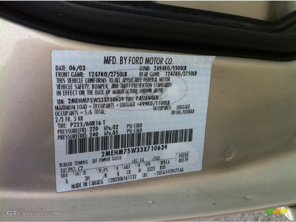 2003 Grand Marquis LS - Arizona Beige Metallic / Medium Parchment photo #24