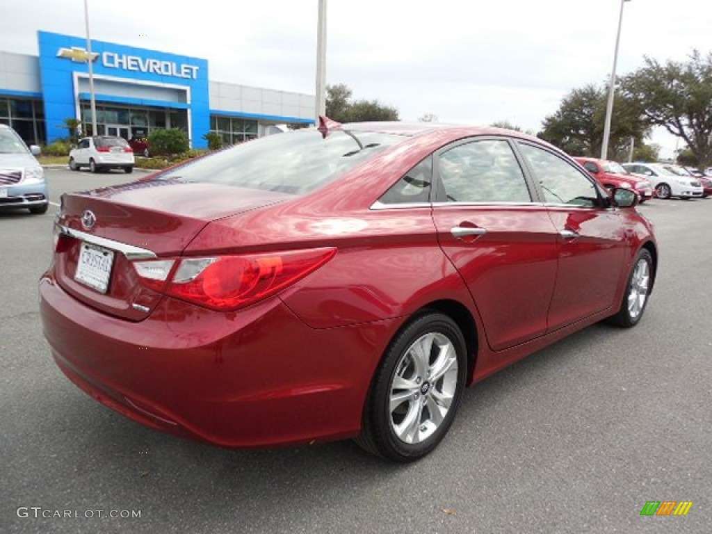 2011 Sonata Limited - Venetian Red / Camel photo #8
