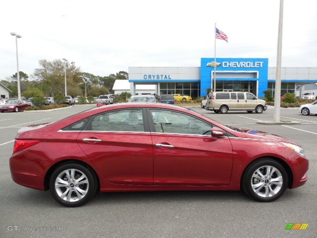 2011 Sonata Limited - Venetian Red / Camel photo #9