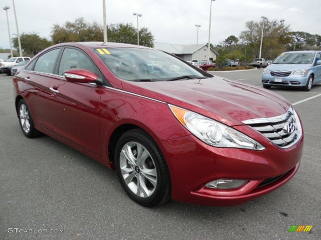 2011 Sonata Limited - Venetian Red / Camel photo #10