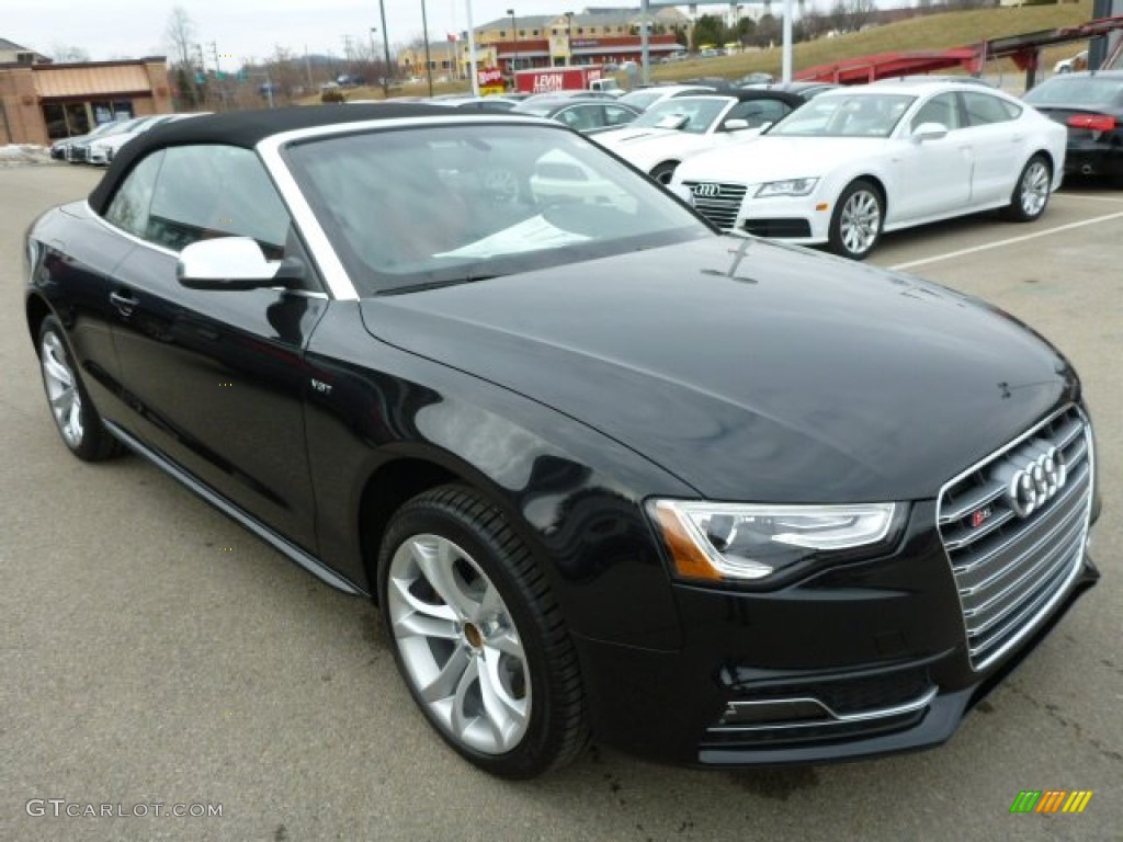 Phantom Black Pearl 2014 Audi S5 3.0T Premium Plus quattro Cabriolet Exterior Photo #91077529
