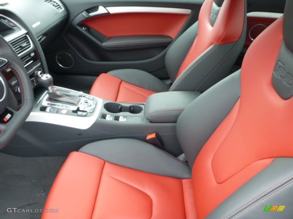 2014 Audi S5 3.0T Premium Plus quattro Cabriolet Front Seat Photo #91077575