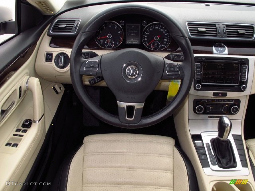 2012 CC Lux Plus - White Gold Metallic / Black/Cornsilk Beige photo #20