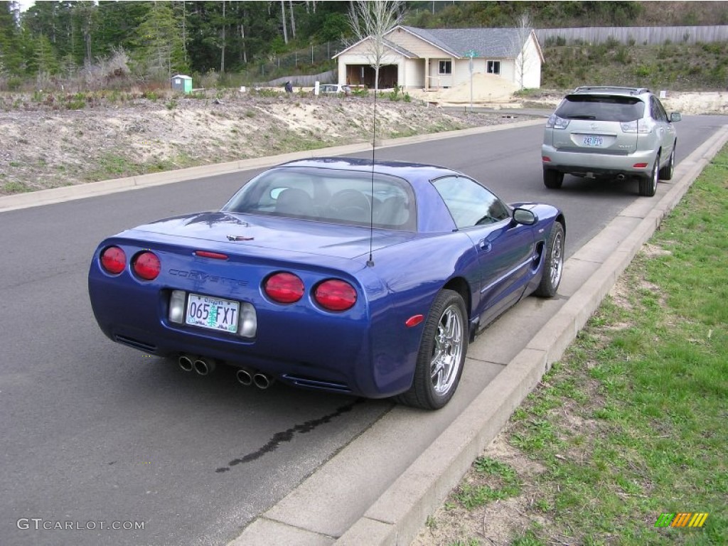 2002 Corvette Z06 - Electron Blue Metallic / Black photo #5