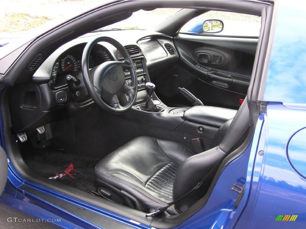 2002 Corvette Z06 - Electron Blue Metallic / Black photo #6