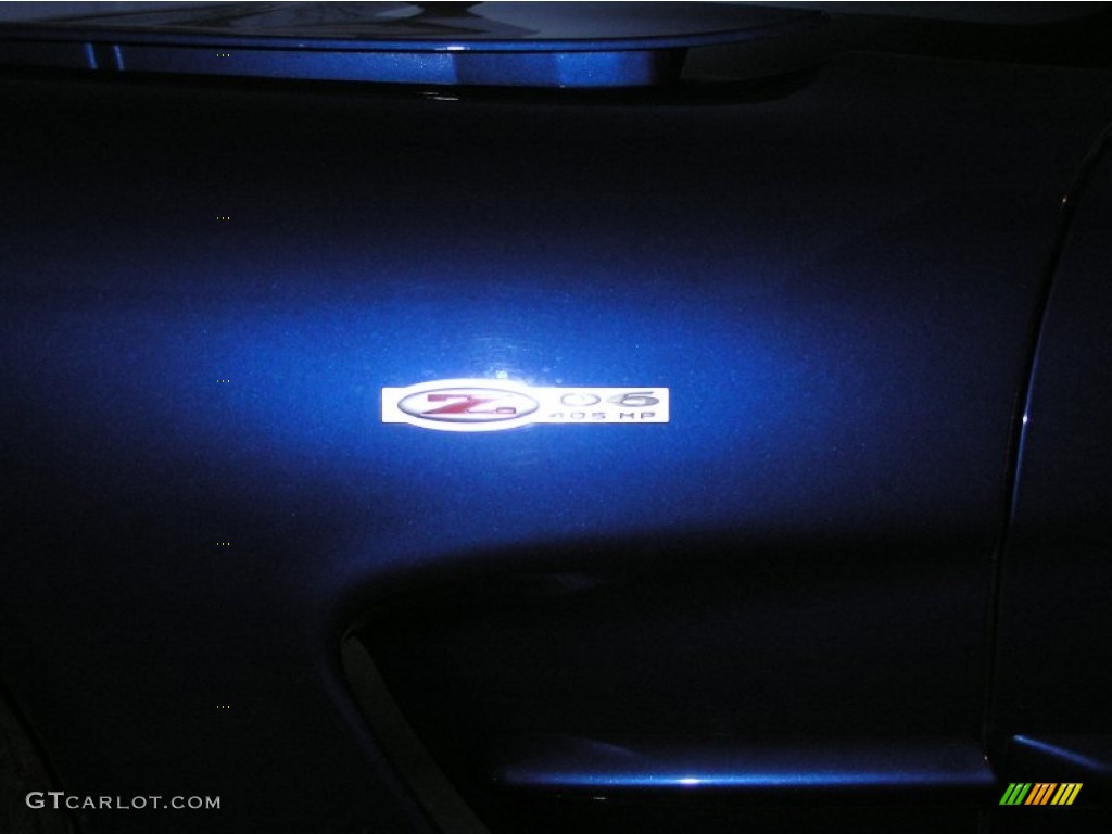 2002 Corvette Z06 - Electron Blue Metallic / Black photo #9