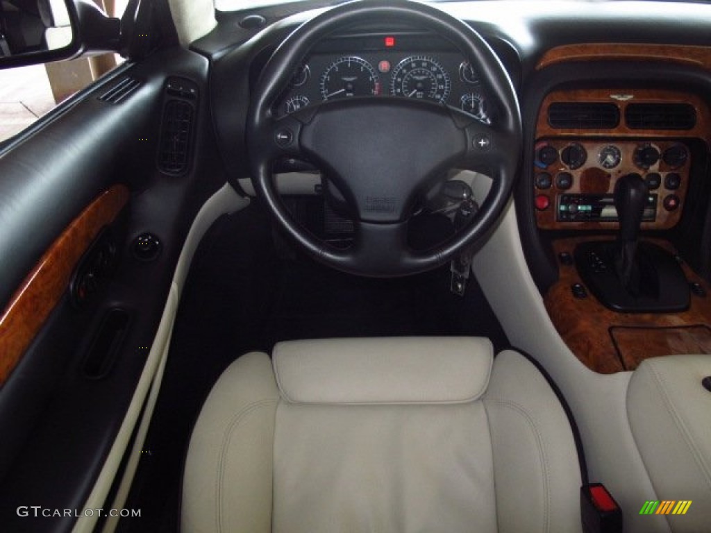 2001 Aston Martin DB7 Vantage Volante Cream Truffle Dashboard Photo #91082704
