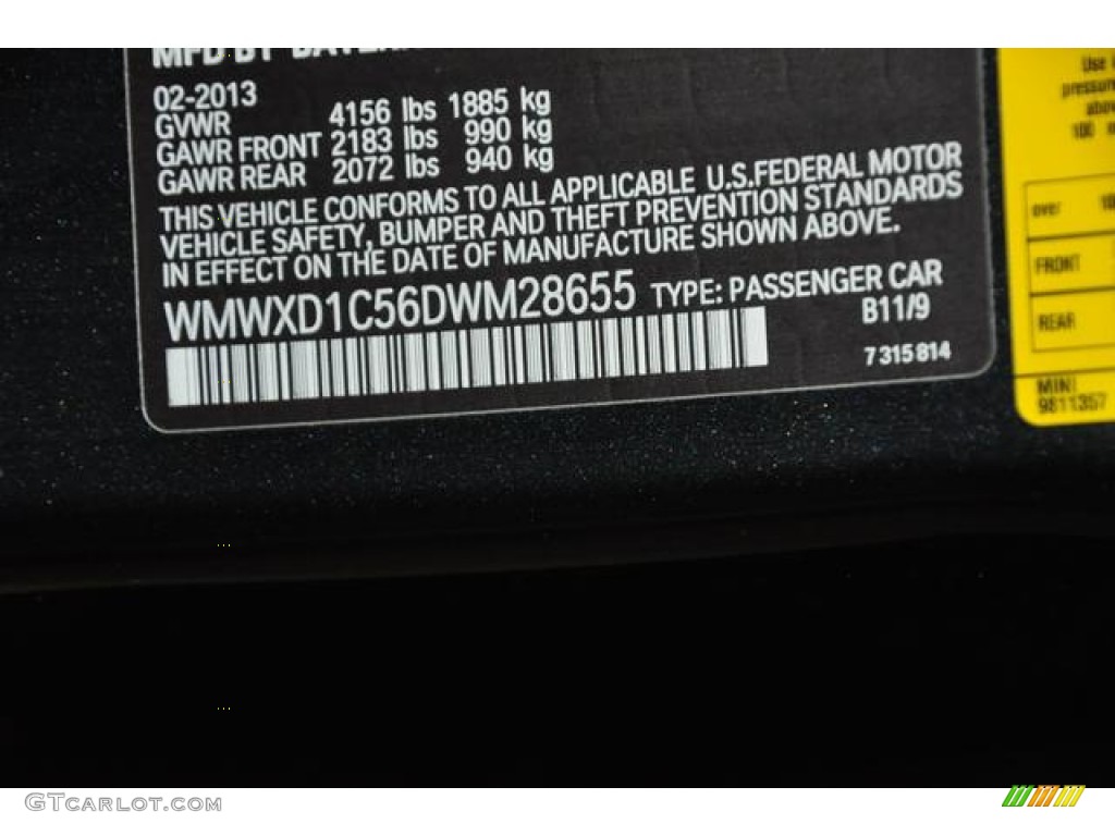 2013 Cooper Color Code B11 for Absolute Black Photo #91083134