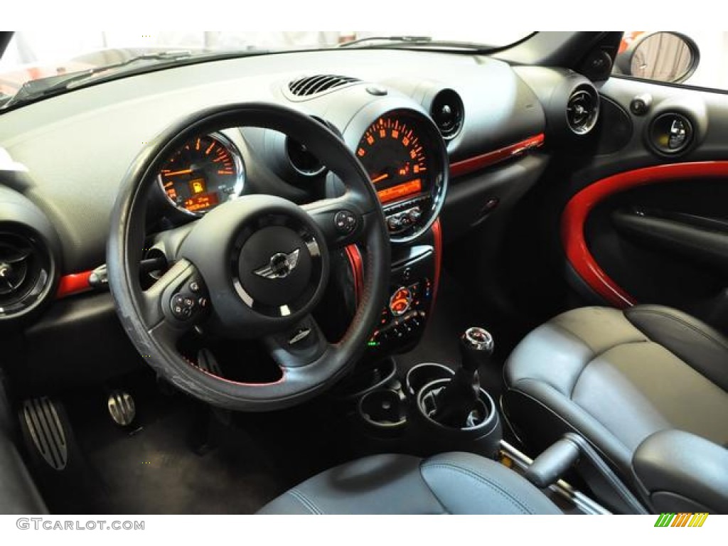 Carbon Black Interior 2013 Mini Cooper John Cooper Works Countryman Photo #91083172