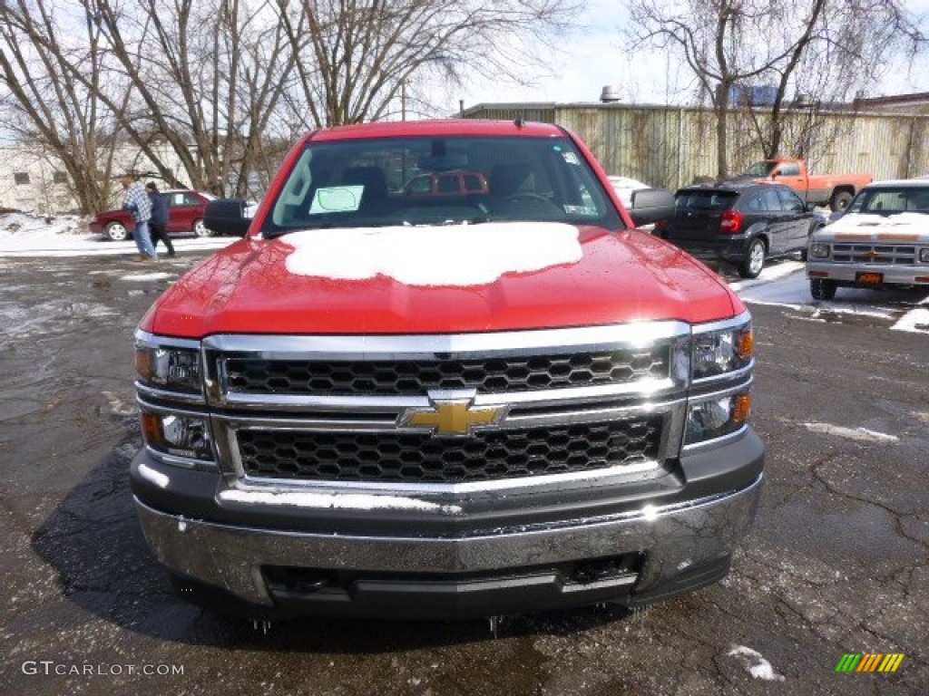 2014 Silverado 1500 WT Regular Cab 4x4 - Victory Red / Jet Black/Dark Ash photo #3