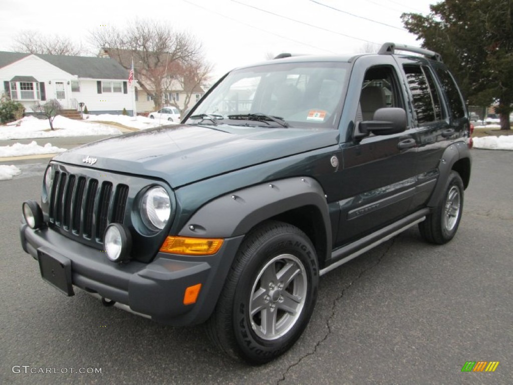 Deep Beryl Green Pearl 2005 Jeep Liberty Renegade 4x4 Exterior Photo #91085803