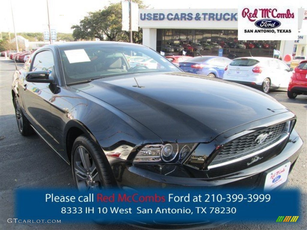 2013 Mustang V6 Premium Coupe - Black / Charcoal Black photo #1