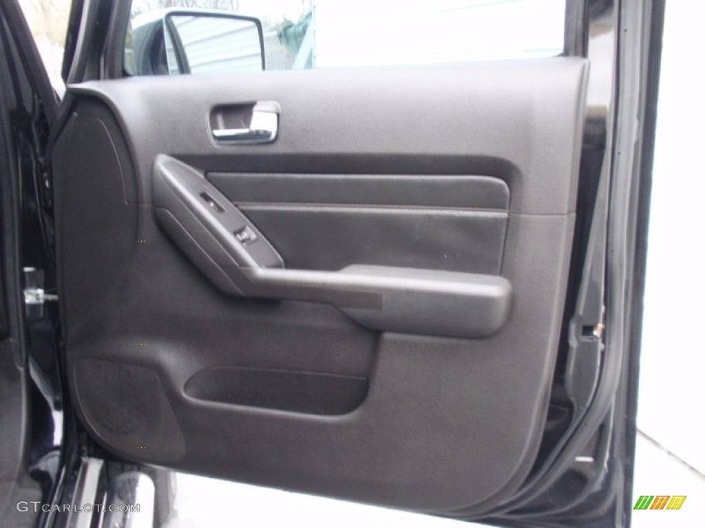 2007 Hummer H3 X Ebony Black/Pewter Door Panel Photo #91086244