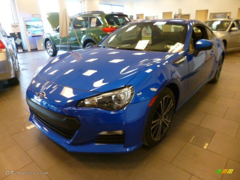 2014 BRZ Premium - WR Blue Pearl / Black photo #3