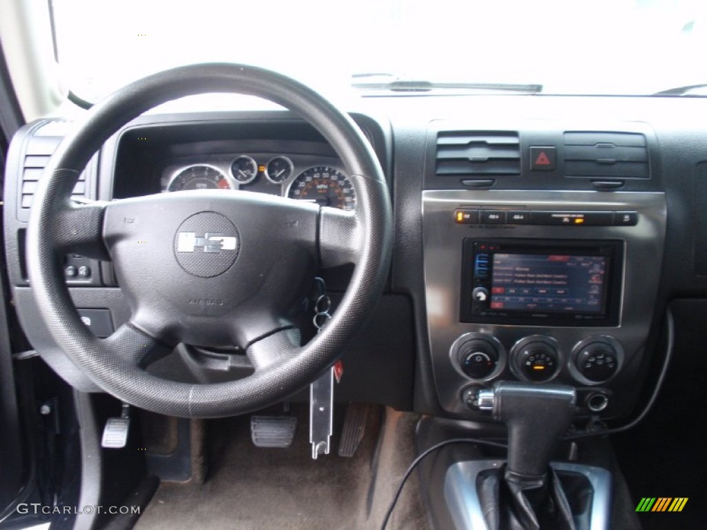 2007 Hummer H3 X Ebony Black/Pewter Dashboard Photo #91086799