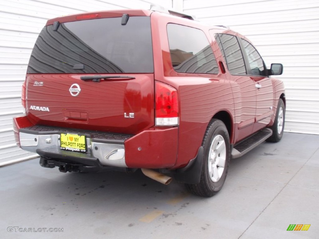 2006 Armada LE - Red Brawn / Steel/Titanium photo #4