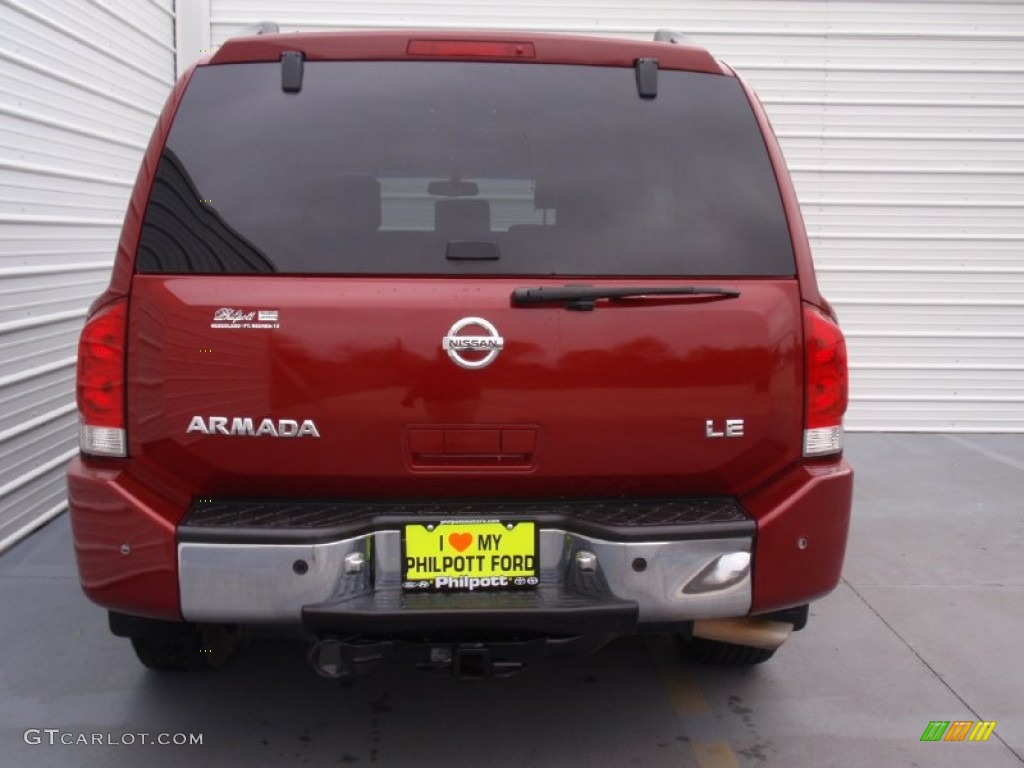 2006 Armada LE - Red Brawn / Steel/Titanium photo #5
