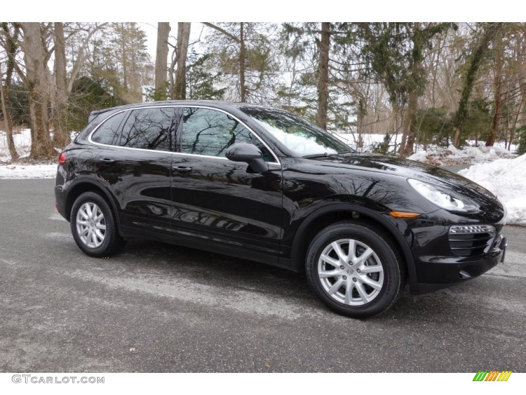 Black 2012 Porsche Cayenne Standard Cayenne Model Exterior Photo #91087279
