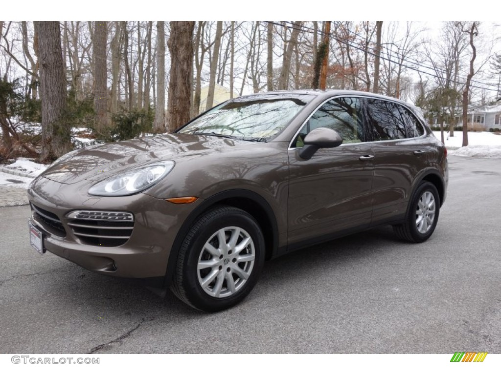 Umber Brown Metallic 2012 Porsche Cayenne Standard Cayenne Model Exterior Photo #91087600