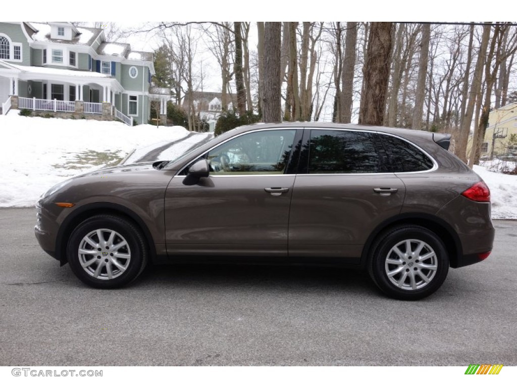 Umber Brown Metallic 2012 Porsche Cayenne Standard Cayenne Model Exterior Photo #91087657
