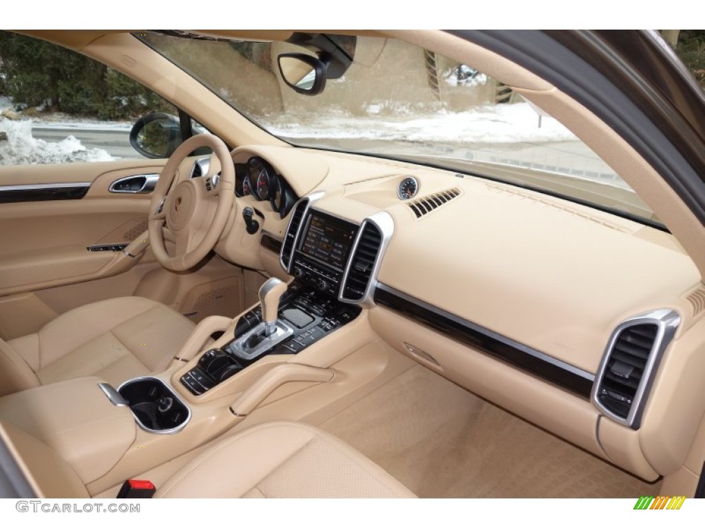 2012 Porsche Cayenne Standard Cayenne Model Luxor Beige Dashboard Photo #91087960