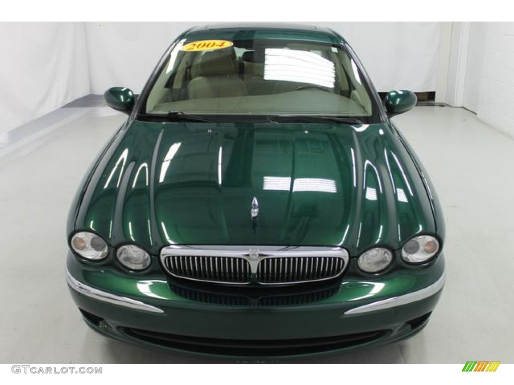 2004 X-Type 3.0 - Jaguar Racing Green Metallic / Barley photo #3