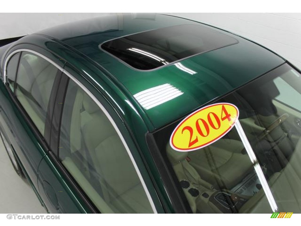 2004 X-Type 3.0 - Jaguar Racing Green Metallic / Barley photo #8