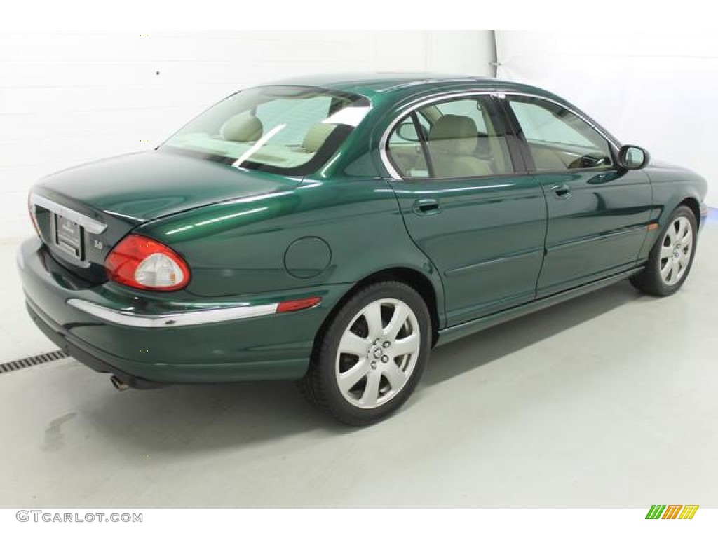 2004 X-Type 3.0 - Jaguar Racing Green Metallic / Barley photo #9