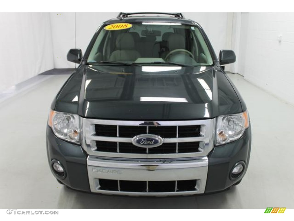 2008 Escape Hybrid 4WD - Black Pearl Slate Metallic / Stone photo #3