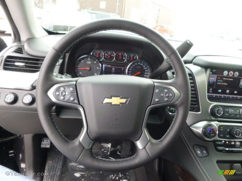 2015 Chevrolet Tahoe LT 4WD Jet Black Steering Wheel Photo #91091695