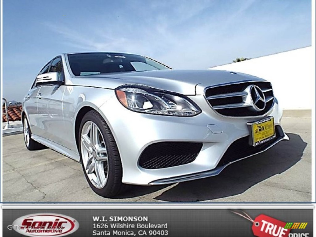 2014 E 350 Sport Sedan - Iridium Silver Metallic / Black photo #1