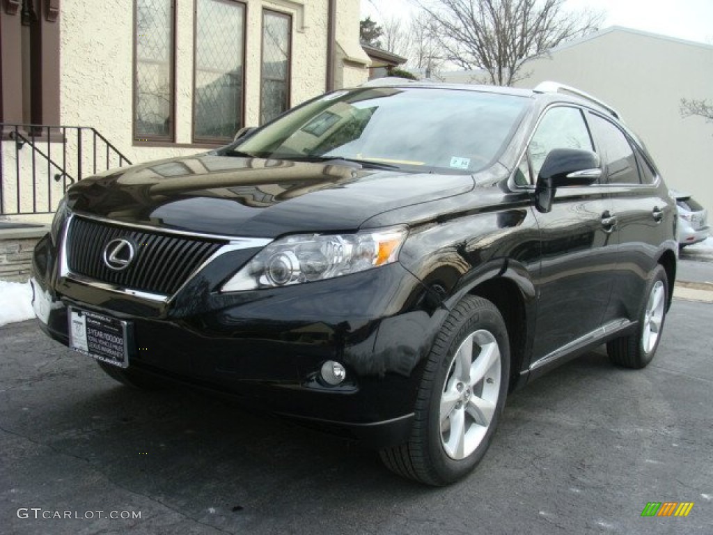 2010 RX 350 AWD - Obsidian Black / Parchment/Brown Walnut photo #1