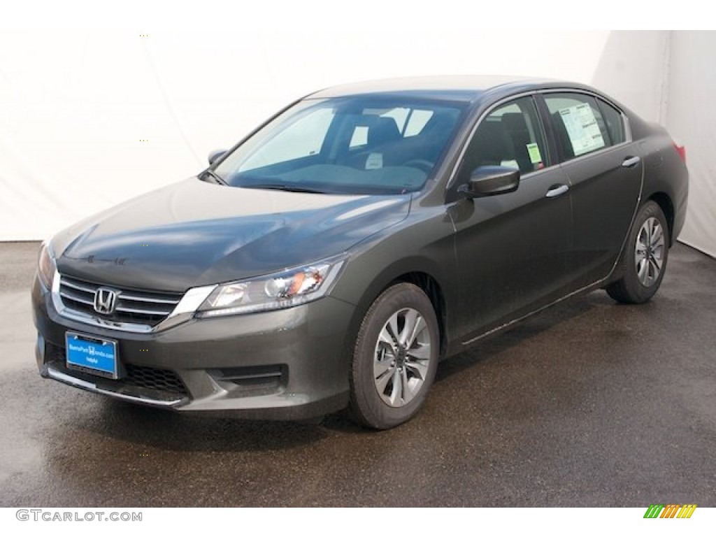 2014 Accord LX Sedan - Hematite Metallic / Black photo #3