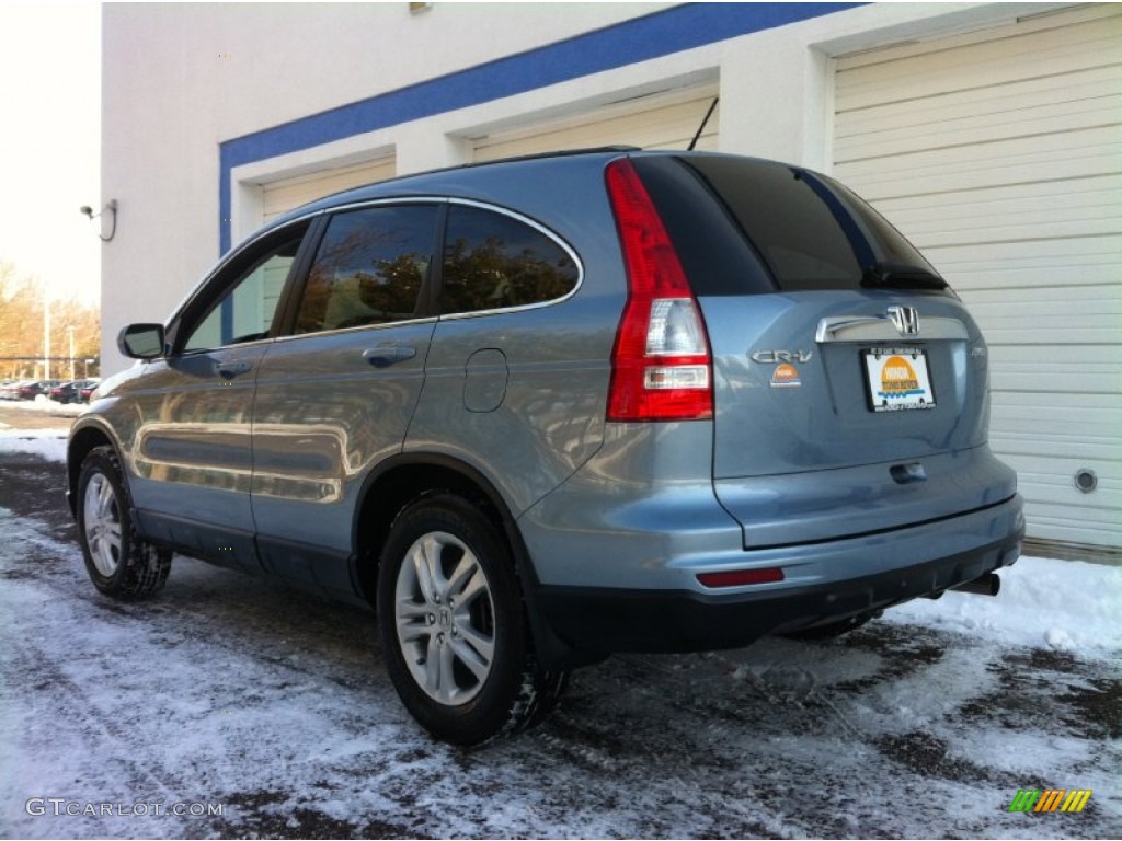 2011 CR-V EX-L 4WD - Glacier Blue Metallic / Gray photo #5