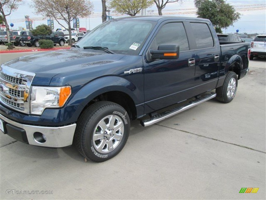 2014 F150 XLT SuperCrew - Blue Jeans / Steel Grey photo #1