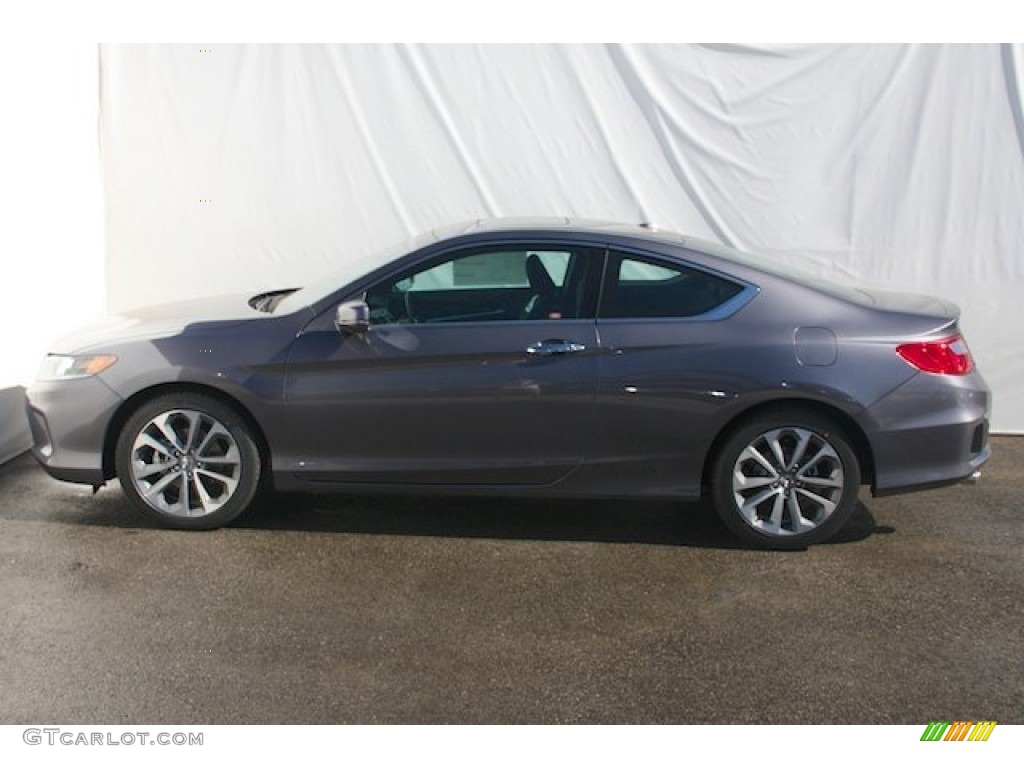 2014 Accord EX-L V6 Coupe - Modern Steel Metallic / Black photo #4