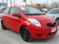 2007 Absolutely Red Toyota Yaris 3 Door Liftback  photo #1