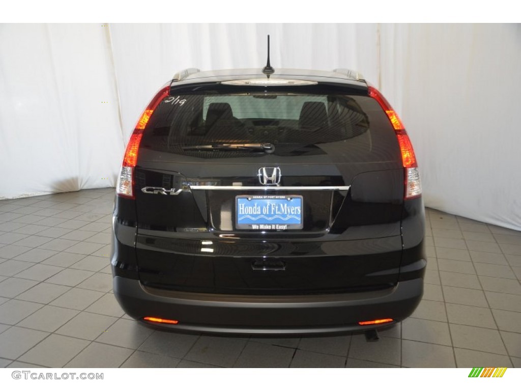 2014 CR-V EX-L - Crystal Black Pearl / Black photo #7